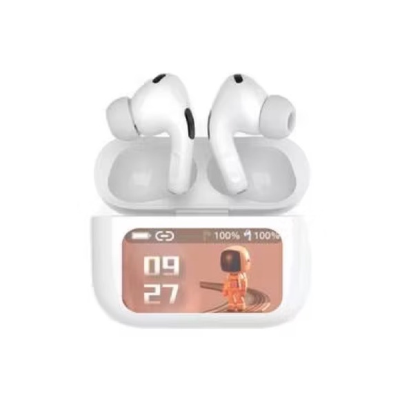 White Wireless Earbuds with Charging Case - Picture 2 of 4